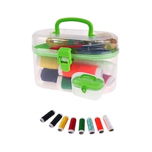 İplik Set Oval Plastik Dikiş Seti