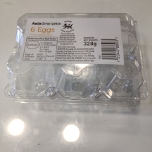 Plastik Yumurta Viyolü Şeffaf 6Lı 400 Adet