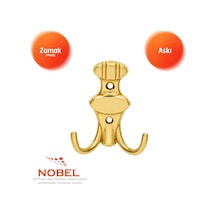 Çi Zgi Li Askı, Metal Vestiyer Askısı, 37 Gr, Dolap Ve Duvar Askılığı, Altin Vidalı Altın