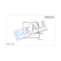 Kale 345510 Klima Radyatörü Kondanser - Mercedes Slk 1996-2004 230 Klimalı Modeller 2028300970 - 2028301370 - 5096844aa - 5096844ab - A2028300970 - A2028301370 - K5096844aa - K5096844ab