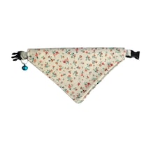 Cocopet Çiçek Desenli Ayarlanabilir Fular Bandana Kedi Tasması
