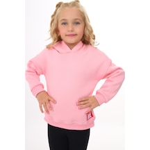 Toontoy Kız Çocuk Oversize Kapüşonlu Düşük Omuz Baskılı Sweatshirt - 3 İplik Şardonlu Pembe Toontoy Kız Çocuk Oversize Kapüşonlu Düşük Omuz Baskılı Sweatshirt - 3 İplik Şardonlu Pembe