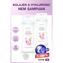 Kolajen & Hyaluronic Nem Şampuan 2x 250 Ml 2'li Set Tüm Saç Tipleri