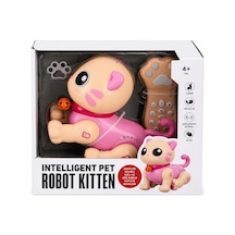 5135 Robot Akıllı Kedi Ff Sesli 3 7 Usb 2r Pembe