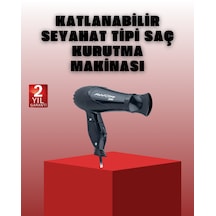 Katlanabilir Saç Kurutma Makinesi Seyahat Tipi Taşınabilir Tasarım
