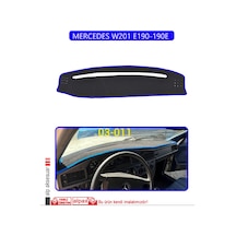 Mercedes W201 E190-190e Torpido Koruma Halısı Mavi Kenar