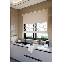 Perdea Lazer Kesim Mat Stor Perde, Lazer Kesimli Klasik Serisi, C-5003 Açık Kahverengi