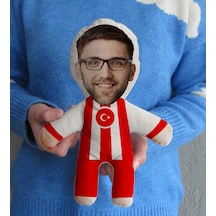 Bk Gift Kişiye Özel Fotoğraflı Ay-yıldız Formalı Bebek Yastık-2, Milli Takım, Bir Oluruz Yolunda