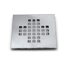 Westbrass 5 Cm Pirinç Duş Tahliyesi, 4-1/4 İnç Kare Kapak, Cilalı Krom, D206bs-26 12 Izgara