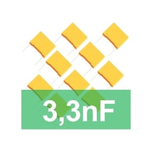 3.3Nf Polyester Kondansatör (10 Adet) Film Kapasitör