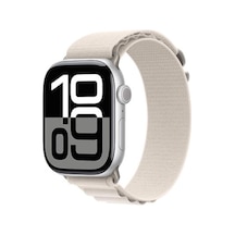 Apple Watch 10 42mm Uyumlu Krd-74 Hasır Kordon - Beyaz