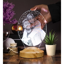 Fotoğraflı Hediye, Sevgiliye Özel Ürünler, Oval Led Lamba, 14 Şubat Sevgililer Günü Hediyesi Yıl Dönümü Hediyesi, Doğum Günü Hediyesi