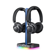 Rgb Aydınlatmalı Kulaklık Tutucu, 2 Usb Girişi İle Oyunculara Özel