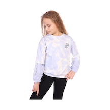 Toontoy Kız Çocuk Magic Girl Nakışlı Sweatshirt Mavi