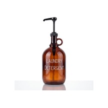 Laundry Detergent Yazılı 1200 Ml Pompalı Deterjan Kutusu, Çamaşır Odası Ve Banyo Düzenleyici Organizer