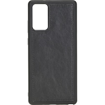 Plm Samsung Galaxy Note 20 Uyumlu Deri Cüzdanlı Kılıf Rst1 Siyah Acı Kahverengi