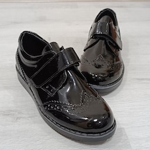 Fiyra 9007 Siyah Rugan Oxford Cırtlı Erkek Çocuk Sünnet Ayakkabı 001