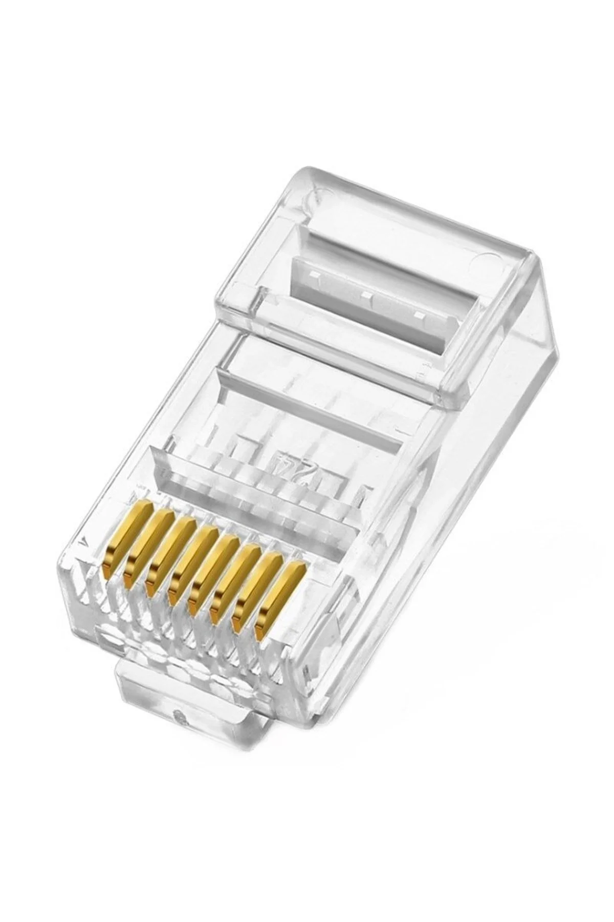 Rj 45 8pin Jak Konnektör 8p8c Internet Kablosu Konektör Ethernet Kablosu Fişi Rj45 Cat5 10 Adet