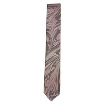 Elifebru Exclusive Handicrafts Ebru Sanatı Saten Kumaş Erkek Gri Pembe Kravat Sakr 154 Gri Pembe 001
