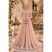 Gül&can Butik Tesettür Abiye Zarif Ve Narin Pembe