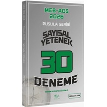 Cba Yayınları 2026 Meb-ags Sayısal Yetenek 30 Deneme Çözümlü Pusula Serisi - Abdullah Kaya Cba Yayınları