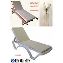 Şezlong Minderi Kılıfı Süngersiz 80 55 5 Cm