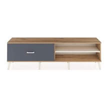 Arges Tv Ünitesi Tek Raflı Tek Çekmeceli 176x30x51 Çam-aytaşı/antrasit Aytası/antrasıt