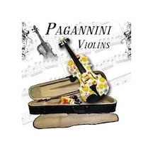 Paganini Mv012Wt Resimli Porselen Kaplamalı Profesyonel Keman Set