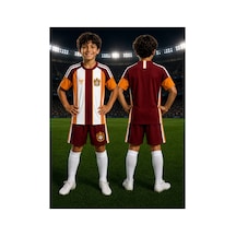 Yenteks Çocuk Halı Saha Futbol Forması Seti Sarı-kırmızı Forma+şort+çorap Kırmızı Kırmızı
