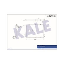 KALE OTO Radyatör 342540 Klima Radyatörü Sorento I Al-Al 550X450X16