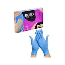 Florex Eldiven Mavi M Beyaz