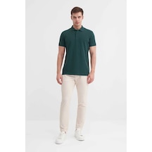 Cazador Polo Yaka Koyu Yeşil Erkek T-shirt 46130