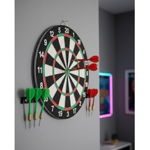 Northcity Şık Tasarımlı Dart Tahtası 12 İnç Dayanıklı Ahşap Gövde
