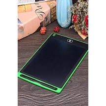 Writing Tablet Lcd 8.5 Inç Dijital Kalemli Çizim Yazı Tahtası Grafik Not Yazma Eğitim Tableti-yeşil