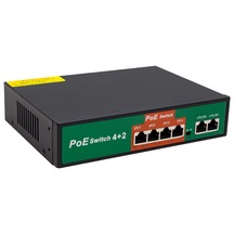 Powermaster 72W 10/100 Mbps 4+2 Port Poe Ethernet Swıtch