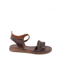 Kuum 176-06 Kadın Sandalet Kum-y6-17606020 Kahverengi