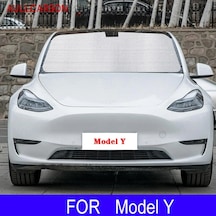 Tcherchi Tesla Y Model Uyumlu Katlanabilir Araba 8 Parça Güneşlik Seti