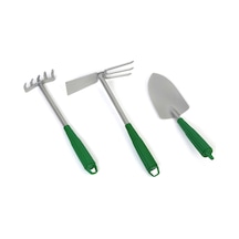Garden Tools Çelik 3’lü Bahçe Seti Çapa Tırmık Kürek