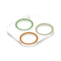 İphone 13 Pro Renkli Kamera Lens Koruma Cam - Sarı-turuncu