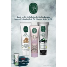 3 Adet 90 Ml Eyüp Sabri Tuncer Ceviz, Karbonat, Bambu Diş Macunu, Rosie Beyazlık 3 Adet 90 Ml Eyüp Sabri Tuncer Ceviz, Karbonat, Bambu Diş Macunu, Rosie Beyazlık