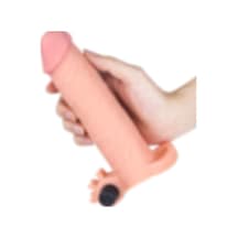 Hızlı Express Gerçek Ten Dokusunda Titreşimli 17 CM Penis Kılıfı