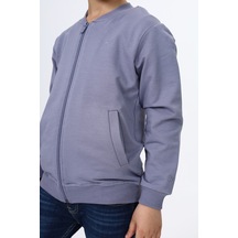 Toontoy Erkek Çocuk Nakışlı Hırka Koyu Gri