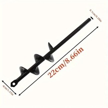 Awesomestore 3/8" Altıgen Bahçe Bitki Burgusu 1.57x8.66 İnç Sert Çelek Ekim Matkap Ucu