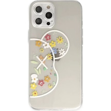 Newface Apple Uyumlu iPhone 12 Pro Kılıf Lucky Silikon - Lucky 6 Şeffaf