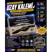 Field Notes + Fisher Space Pen Fn-19 Basınçlı Uzay Kalemi Özel Kutulu Siyah