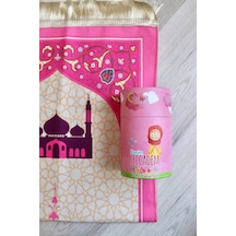 Kumbaralı Silindir Kutu Çocuk Seccadesi Pembe S1038 Pembe