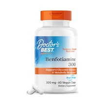 Doctor's Best Benfotiamine 300 With Benfopure, Helps Maintain Hea