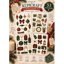 4 Sayfa Yılbaşı Temalı Sticker Set - Christmas Sticker Yeni Yıl -ajanda Scrapbook Journal - 939222331 Diğer