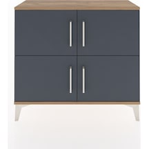 Arges Şifonyer 3 Raflı 4 Kapaklı 88x30x80 Çam-antrasit Atlas Çam