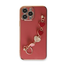 Newface - 735 - iPhone Uyumlu 14 Pro Max Kılıf Esila Silikon - Novapazr - - Kırmızı